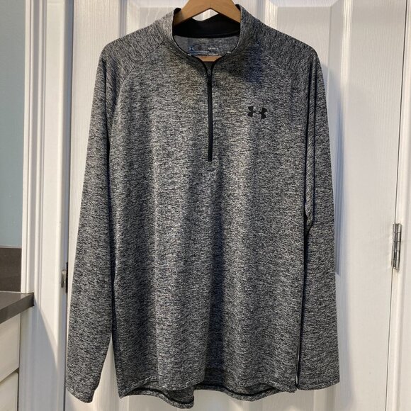 Under Armour Loose Heatgear 1/4 Zip Long Sleeve Pullover Size Large - Picture 1 of 8